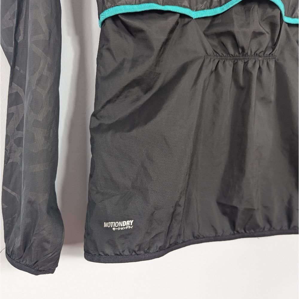 Asics Windbreaker Running Pullover Jacket Black A… - image 8